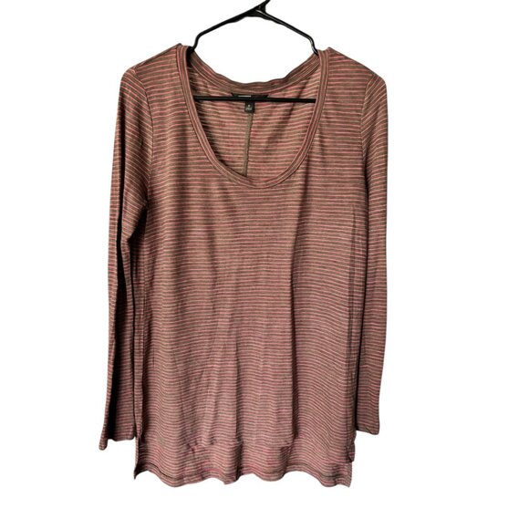 Banana Republic Women's Brown And Pink Long Sleeve Top - Picture 2 of 8